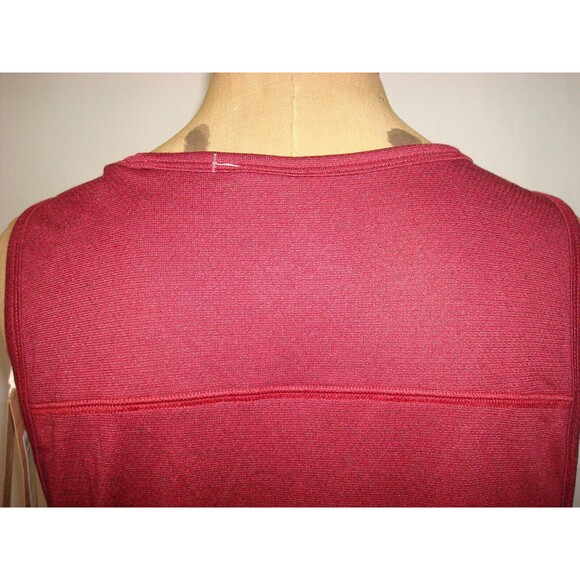 New Mens M NWT Prana Red Rusted Transverse Sleeveless Shirt Recycled Sustainable - Picture 5 of 5